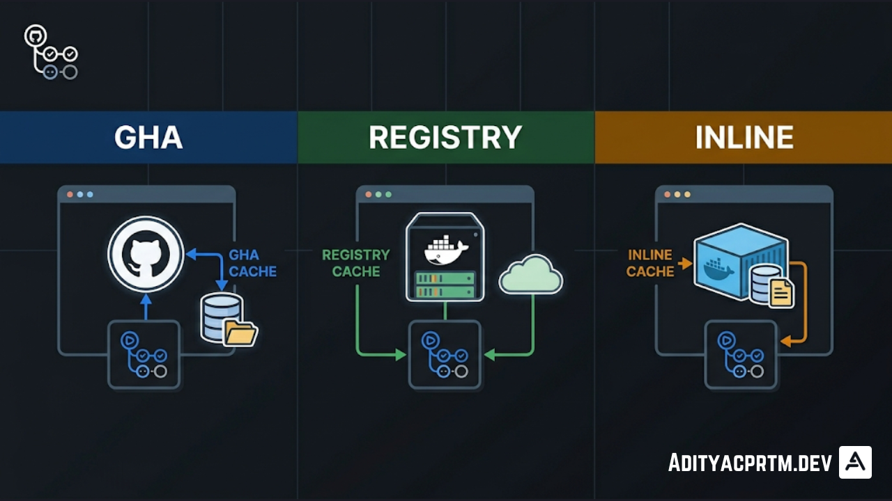 GitHub Actions Docker Cache: gha vs registry vs inline
